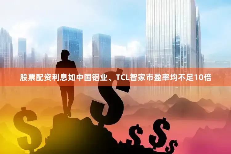 股票配资利息如中国铝业、TCL智家市盈率均不足10倍